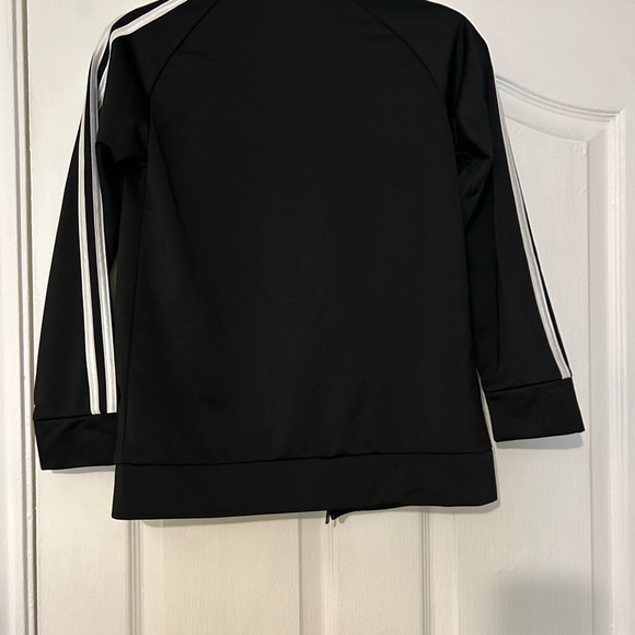 Adidas unisex Athletic Sport Tricot Bomber Jacket, Black Big Kid M 10/12 - Picture 11 of 11